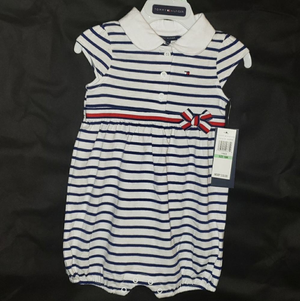 SOLD! Baby Girl Tommy Hilfiger Romper/Shortall